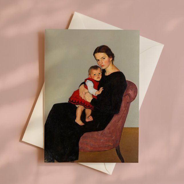 Cartão Cläre Maillard com Filha | Willi Maillard (Criador carregado)
