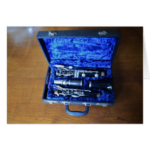 Cartão Clarinete liso de B