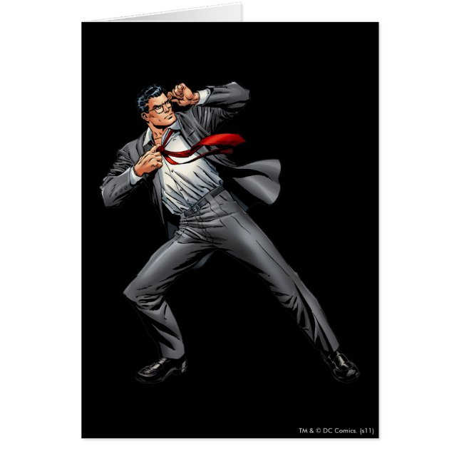 Cartão Clark muda para o Super-Homem (Frente)