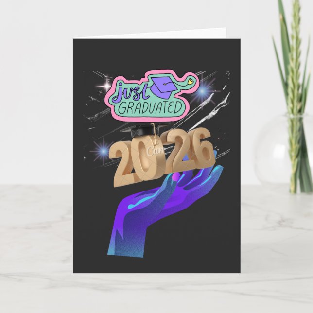 Cartão Class of 2026 Graduate Shirt – Senior 2026  (Frente)