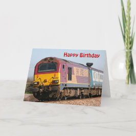 Cartão Classe 67 diesel loco 67022 Feliz aniversário