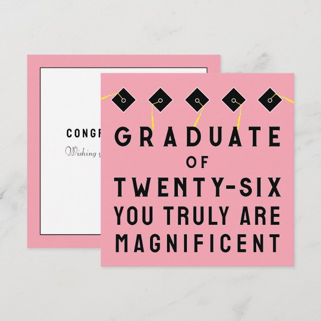 Cartão Classe Creative Graduation de 2025 (Frente/Verso)