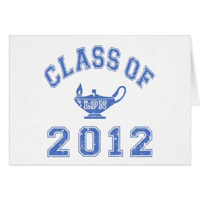Cartão Classe de 2012 (LPN) (Frente Horizontal)