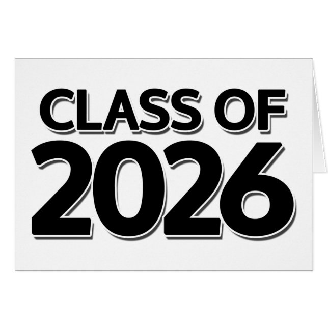 Cartão Classe de 2026 (Frente Horizontal)