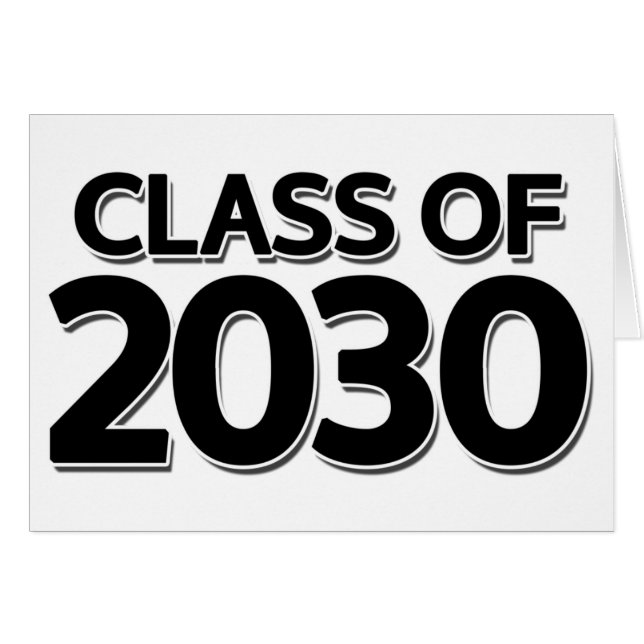 Cartão Classe de 2030 (Frente Horizontal)