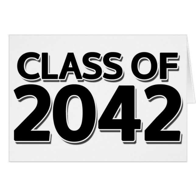Cartão Classe de 2042 (Frente Horizontal)