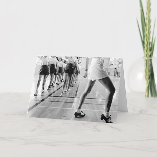 Cartão Classe de dança da torneira, 1942 (Frente)