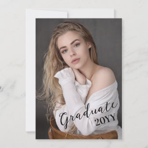 Cartão Classe de Foto da Placa de Festa de formatura
