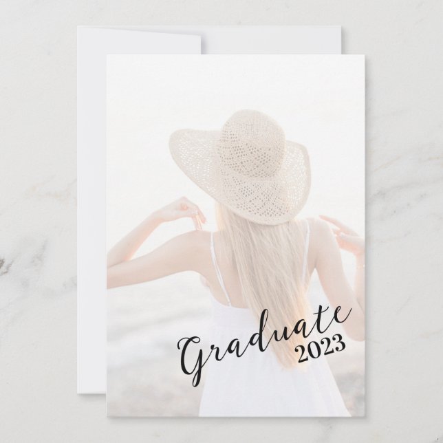 Cartão Classe de Foto da Placa de Festa de formatura 2023 (Frente)