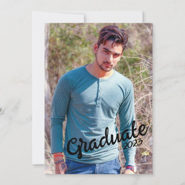 Cartão Classe de Foto da Placa de Festa de formatura 2023 (Frente)