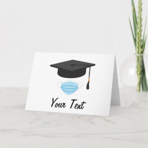 Cartão Classe de Graduação 2020 - Boné de formatura e