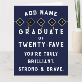 Cartão Classe de Graduação Personalizada de 2025