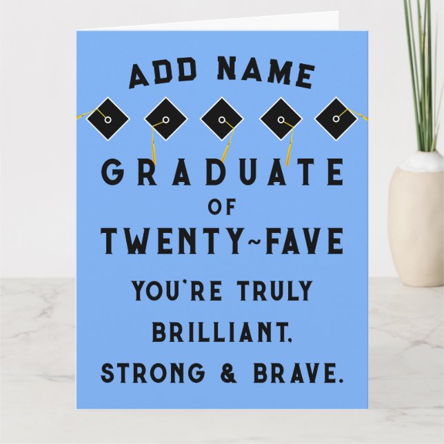 Cartão Classe de Graduação Personalizada de 2025 (Frente)