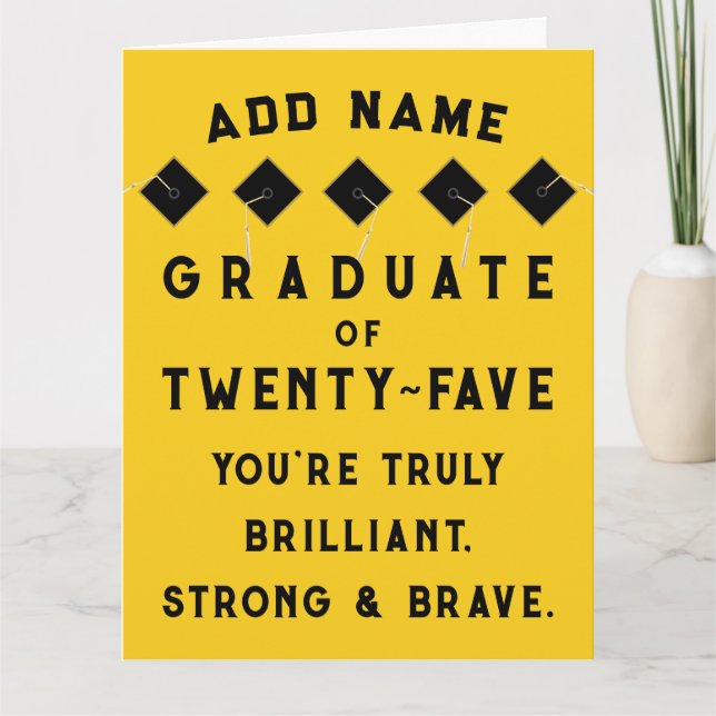 Cartão Classe de Graduação Personalizada de 2025 (Frente)