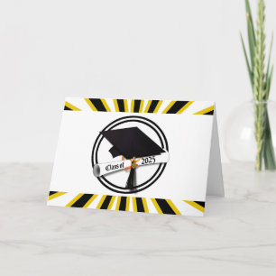 Cartão Classe Diploma do Boné Formando de 2025