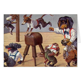 Cartão Classe do Gym para cães