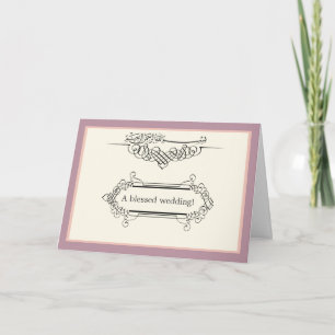Cartão Classe islâmico bismillah casamento noivado