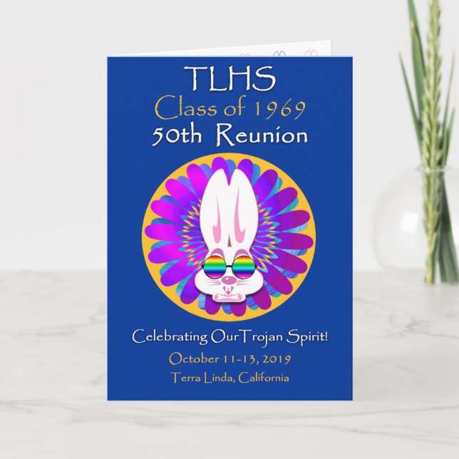 Cartão Classe TLHS Bunny Boy de 1969 50ª Reunião (Frente)