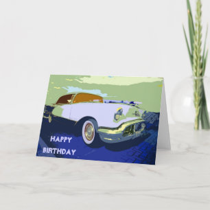Cartão Classic  American Car Birthday Card
