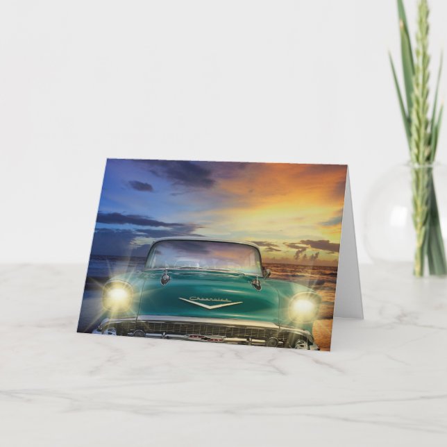 CARTÃO CLASSIC CAR BLANK GREETING CARD (Frente)