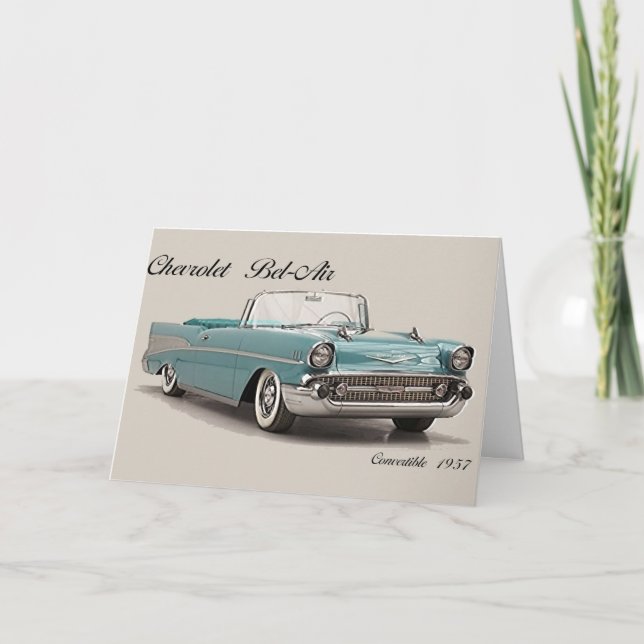 Cartão Classic Car Greeting card (Frente)