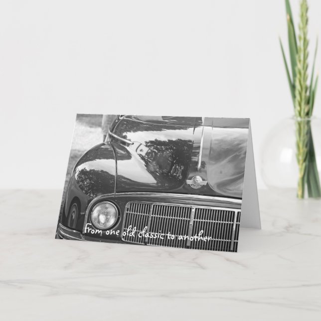 Cartão classic car greetings card (Frente)