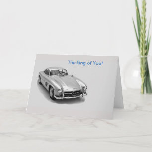 Cartão Classic Cars image for Get Well Greeting card