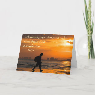 Cartão Classic Lao Tzu Journey Quote