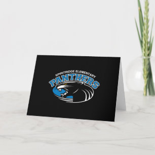Cartão Classic Panther Greeting Card (Black)