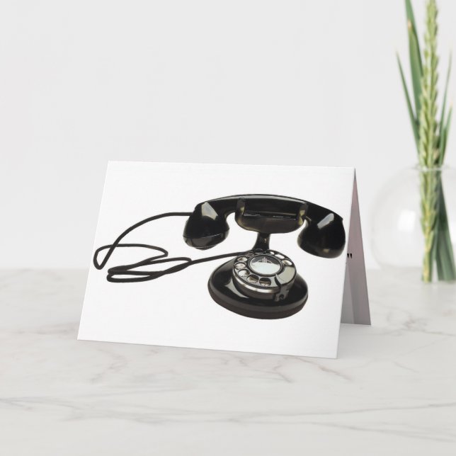 Cartão Classic Telephone Greeting Card (Frente)