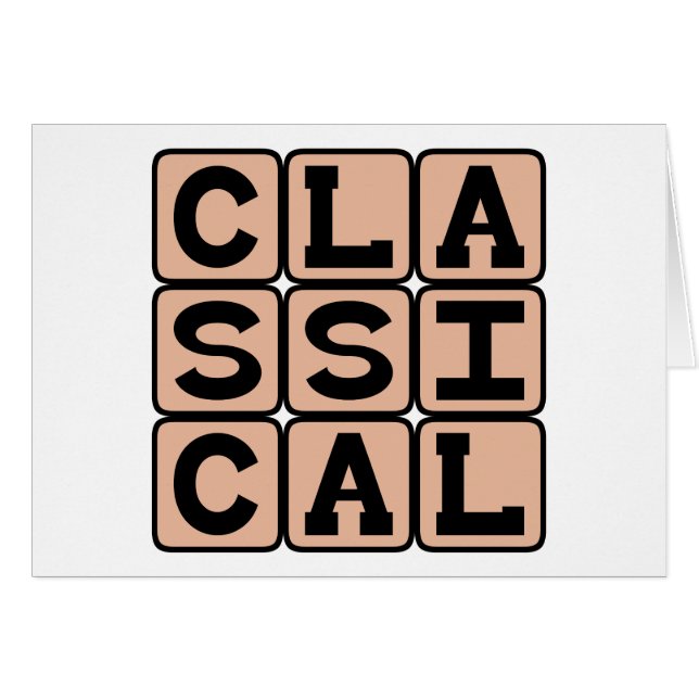 Cartão Classical, Music Genre (Frente Horizontal)