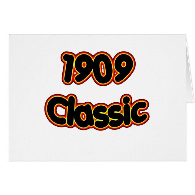 Cartão Clássico 1909 (Frente Horizontal)
