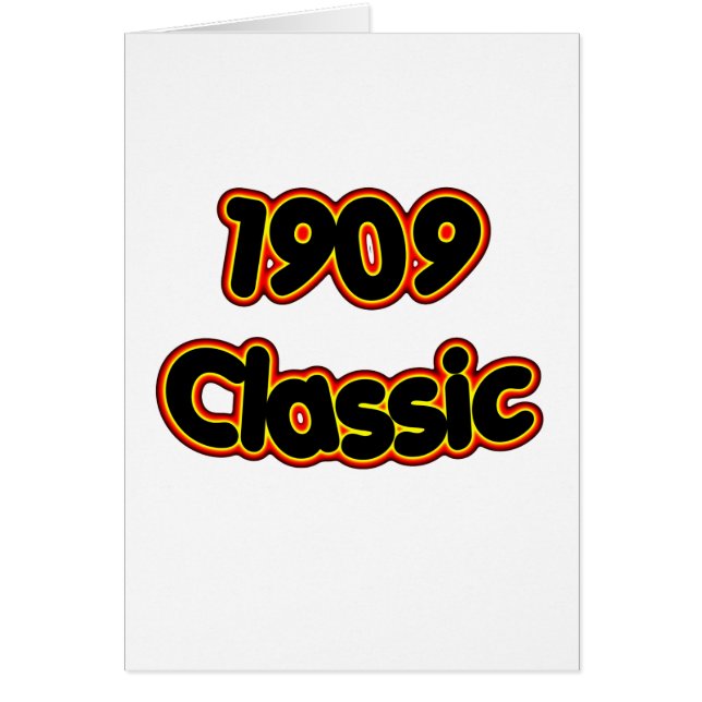 Cartão Clássico 1909 (Frente)
