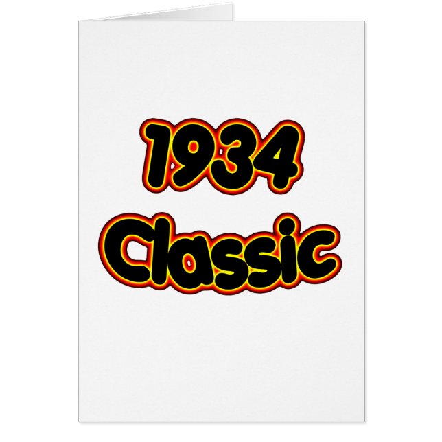 Cartão Clássico 1934 (Frente)