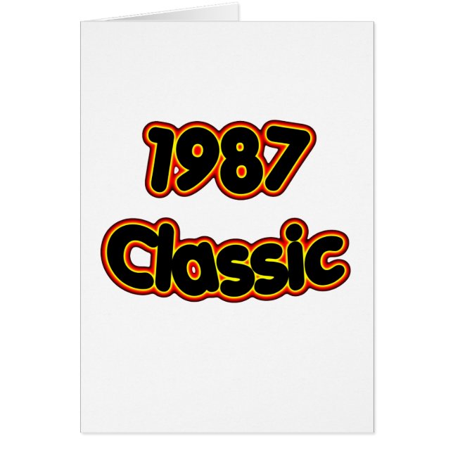 Cartão Clássico 1987 (Frente)