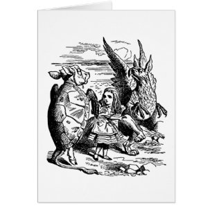 Cartão Clássico Alice no País das Maravilhas, Grifo, Tart