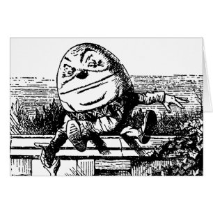 Cartão Clássico Alice no País das Maravilhas, Humpty Dump