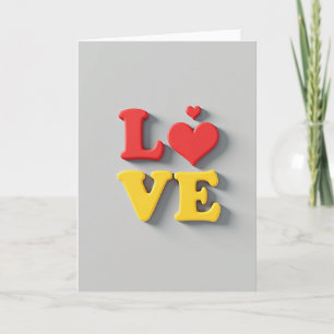 Cartão Clássico Amor Negrito
