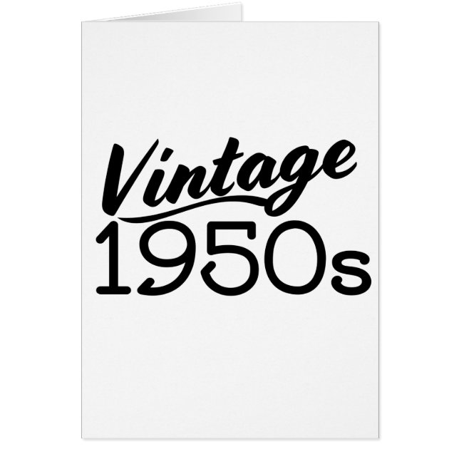 Cartão Clássico anos 50 (Frente)