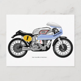Cartão clássico da motocicleta