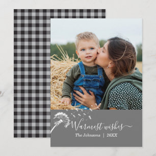 Cartão Clássico de Desejo de Calor de Xadrez Dan