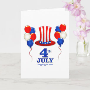Cartão Clássico do dia da Independência de 4 de julho do