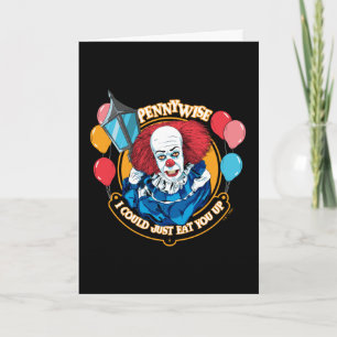 Cartão Clássico Pennywise - Eu poderia simplesmente te co