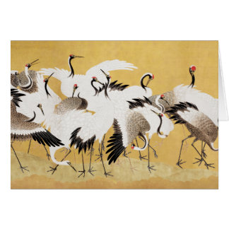 Cartão Clássicos ricos em pássaros do Japão