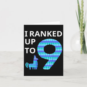 Cartão Classificado Até 9 Jogo De Aniversário Llama Piñat