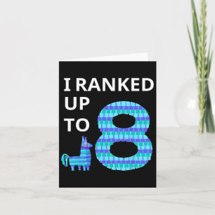 Cartão Classificado Em Até 8 Jogo De Aniversário Lama Piñ