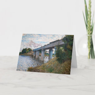 Cartão Claude Monet - A Ponte Ferroviária na Argentina