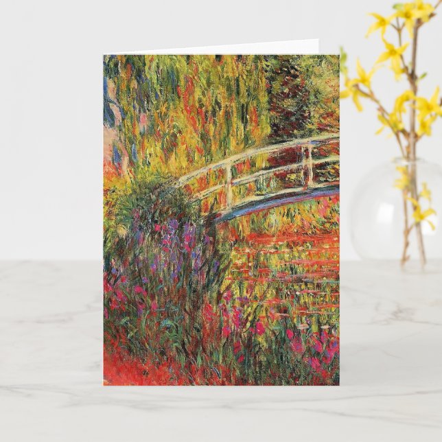 Cartão Claude Monet, A Ponte Japonesa, (Flor Amarela)