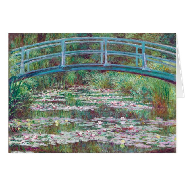 Cartão Claude Monet, A Ponte Japonesa (Frente Horizontal)