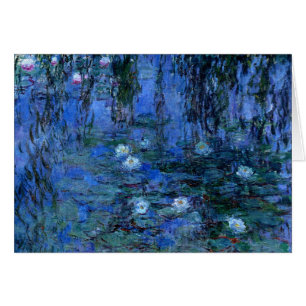 Cartão Claude Monet Blue Water Lily